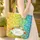 Personalized Name Wildflower Bouquet - Ornate Rainbow Floral Everyday Carry Gift Quilted Tote Bag - 4