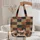 Three French Bulldogs Wooden Name Sign Everyday Carry Gift French Bulldog Lover Quilted Tote Bag - 5