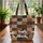 Three French Bulldogs Wooden Name Sign Everyday Carry Gift French Bulldog Lover Quilted Tote Bag - 3