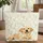 Golden Retriever Puppy Daisy Floral Ribbon - Everyday Carry Gift for Golden Retriever Owner Quilted Tote Bag - 1