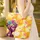 African Woman Floral Headwrap Medallion Paint Splatter Butterflies - Everyday Carry Gift Quilted Tote Bag - 4