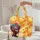 African Woman Floral Headwrap Medallion Paint Splatter Butterflies - Everyday Carry Gift Quilted Tote Bag - 5