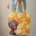 African Woman Floral Headwrap Medallion Paint Splatter Butterflies - Everyday Carry Gift Quilted Tote Bag - 6