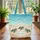 Personalized Sea Turtles Ocean Waves Everyday Carry Gift for Beach Lover Quilted Tote Bag - 3