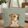Pitbull Dog Magnolia Floral Wreath - Everyday Carry Gift for Dog Lover Quilted Tote Bag - 1