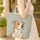 Pitbull Dog Magnolia Floral Wreath - Everyday Carry Gift for Dog Lover Quilted Tote Bag - 4