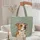 Pitbull Dog Magnolia Floral Wreath - Everyday Carry Gift for Dog Lover Quilted Tote Bag - 5