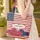 Personalized Name Heart Patriotic Stars Stripes Independence Day Carry Gift Quilted Tote Bag - 4