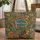 African Woman Headwrap Jewelry Personalized Name Everyday Carry Gift for Her Quilted Tote Bag - 1