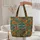 African Woman Headwrap Jewelry Personalized Name Everyday Carry Gift for Her Quilted Tote Bag - 5