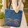Jewel Dragonfly Moths Swirling Vines Floral Personalized - Everyday Carry Gift for Her Quilted Tote Bag - 4
