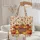 Autumn Harvest Pumpkins Gourds Leaf Garland Wreath - Market Day Carry Gift Quilted Tote Bag - 5