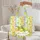 Lemon Leaves Custom Name Garland Rainbow Stripes - Everyday Carry Travel Essentials Quilted Tote Bag - 5
