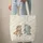Young Woman Dog Wildflowers Personalized Name - Everyday Carry Gift Quilted Tote Bag - 6