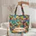 Colorful Ornate Textural Patchwork Collage Geometric Squares Name - Everyday Carry Gift Quilted Tote Bag - 5