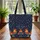 Majestic Roosters Floral Wreath Stars - Everyday Carry Gift for Rooster Lover Quilted Tote Bag - 3