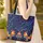 Majestic Roosters Floral Wreath Stars - Everyday Carry Gift for Rooster Lover Quilted Tote Bag - 4