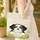 Shih Tzu Puppy Paw Print Floral Wreath - Everyday Carry Gift for Dog Lover Quilted Tote Bag - 4