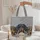 Three Dachshunds Sable Black Tan Dapple Houndstooth Everyday Carry Gift for Dachshund Lover Quilted Tote Bag - 5