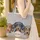 Three Dachshunds Sable Black Tan Dapple Houndstooth Everyday Carry Gift for Dachshund Lover Quilted Tote Bag - 4