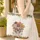 Ornate Skull Flowers Foliage Your Name Scroll - Everyday Carry Lifestyle Gift Quilted Tote Bag - 4