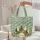 Camouflage Foliage Pine Trees Rolling Hills Berries Leaf Wreath - Everyday Carry Gift Quilted Tote Bag - 5