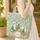 Camouflage Foliage Pine Trees Rolling Hills Berries Leaf Wreath - Everyday Carry Gift Quilted Tote Bag - 4