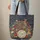 Ornate Vintage Books Swirling Floral Vines Personalized Name Everyday Carry Gift for Book Lovers Quilted Tote Bag - 6