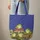 Storybook Frogs Toadstools Mushrooms Personalized Name - Everyday Carry Gift Quilted Tote Bag - 6