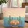 Personalized Vintage Travel Trailer Pine Forest - Travel Essentials Gift Quilted Tote Bag - 1