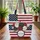 Patriotic Roses American Flag Medallion Personalized Everyday Carry Gift Quilted Tote Bag - 3