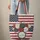 Patriotic Roses American Flag Medallion Personalized Everyday Carry Gift Quilted Tote Bag - 6