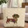 Dachshund Botanical Sprigs Floral Wreath - Everyday Carry Gift for Dog Lovers Quilted Tote Bag - 1