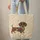 Dachshund Botanical Sprigs Floral Wreath - Everyday Carry Gift for Dog Lovers Quilted Tote Bag - 6