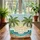 Tropical Beach Palm Trees Ocean Hibiscus Seashells Name Wreath - Travel Essentials Quilted Tote Bag - 3