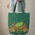 Vibrant Frog Red Mushroom Floral Wreath Personalized Everyday Carry Gift Quilted Tote Bag - 6