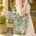 Brown Bear Vintage Camper Pine Tree Oak Leaf - Travel Essentials Gift for Camper Lover Quilted Tote Bag - 4
