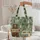 Brown Bear Vintage Camper Pine Tree Oak Leaf - Travel Essentials Gift for Camper Lover Quilted Tote Bag - 5