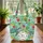 Sea Turtles Tropical Hibiscus Seashells - Everyday Carry Gift for Ocean Lover Quilted Tote Bag - 3