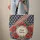 Ornate Poppy Stars Stripes Floral Wreath Personalized Everyday Carry Gift Quilted Tote Bag - 6