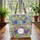 Your Name Floral Wreath Mushroom Botanical - Everyday Carry Gift Quilted Tote Bag - 3