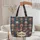 Personalized Ornate Patriotic Star Name Plaid Everyday Carry Gift for Veterans Quilted Tote Bag - 5
