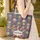 Personalized Ornate Patriotic Star Name Plaid Everyday Carry Gift for Veterans Quilted Tote Bag - 4