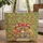 Toadstool Mushroom Name Scroll Butterfly Flower Leaf Berry - Everyday Carry Gift Quilted Tote Bag - 1