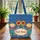 Folk Art Sunflowers Starry Wreath Name - Everyday Carry Gift Quilted Tote Bag - 3