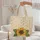 Sunflower Autumn Foliage Wildflower - Farmhouse Decor Travel Essentials Quilted Tote Bag - 5