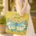 Blue Dragonfly Tropical Plumeria Swirls Botanical - Everyday Carry Gift Quilted Tote Bag - 4