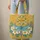 Blue Dragonfly Tropical Plumeria Swirls Botanical - Everyday Carry Gift Quilted Tote Bag - 6