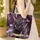 Black Cat Golden Eyes Lavender Daisy - Everyday Carry Gift Quilted Tote Bag - 4