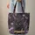 Black Cat Golden Eyes Lavender Daisy - Everyday Carry Gift Quilted Tote Bag - 6